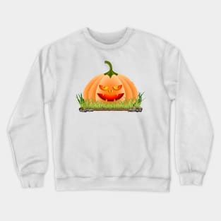 Bad Halloween Pumpkin Crewneck Sweatshirt